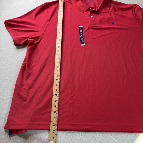 IZOD Polo Shirt Red Men's 3XB Advantage Performance Natural Stretch NWT - Picture 8 of 8